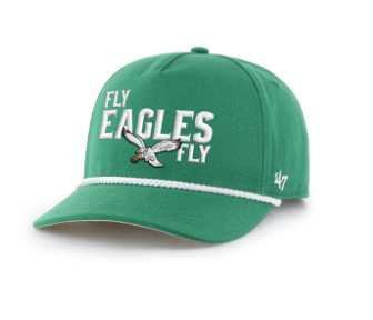 Philadelphia Eagles '47 Script Hitch Trucker Adjustable Hat W/Rope -Kelly Green