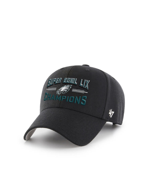 Philadelphia Eagles '47 Super Bowl LIX Champions MVP Adjustable Hat - Black