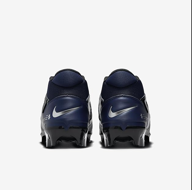 Nike Alpha Menace 4 Pro Football Cleat, Midnight Navy/Metallic Silver