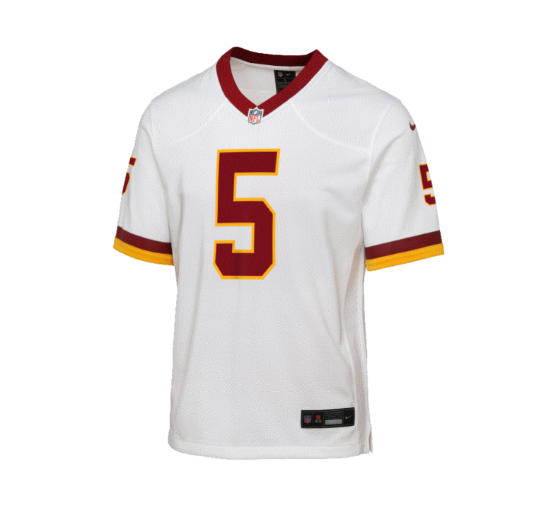 Washington Commanders Nike #5 Youth Jayden Daniels Player Game Jersey - Color Rush White