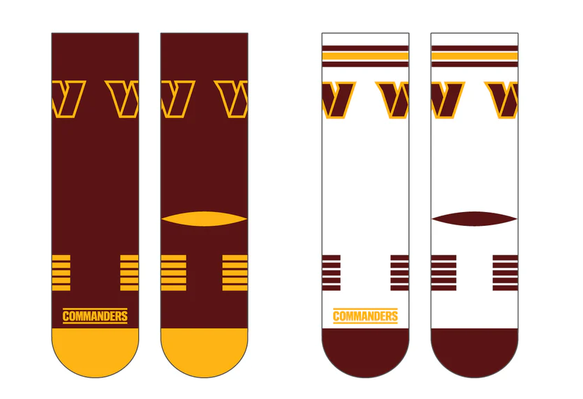 Washington Commanders Strideline Premier Knit Crew 2 Pack Socks