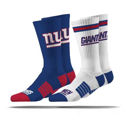 New York Giants Strideline Premier Knit Crew 2 Pack Socks