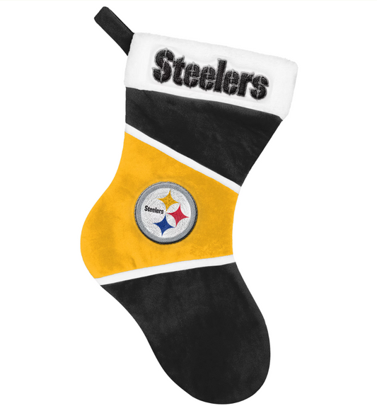 Pittsburgh Steelers FOCO Holiday Color Block Stocking