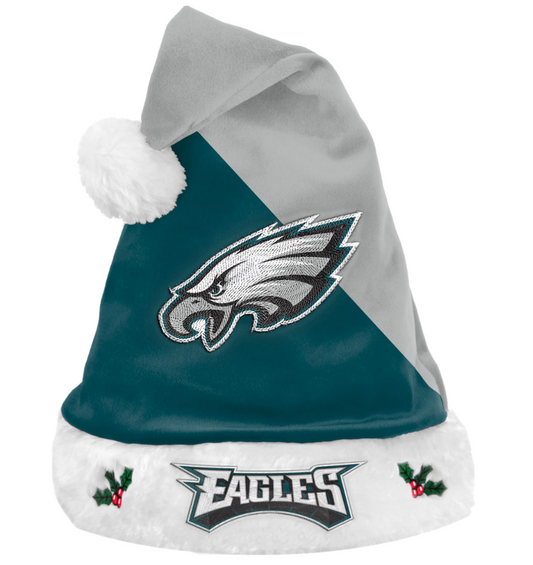 Philadelphia Eagles FOCO Color Block Santa Hat