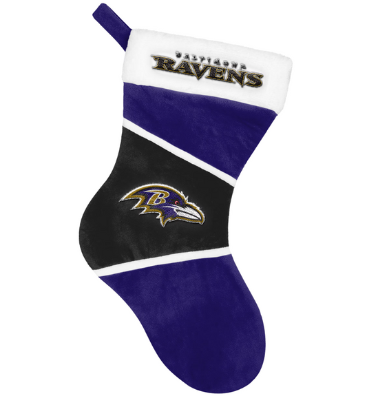 Baltimore Ravens FOCO Holiday Color Block Stocking