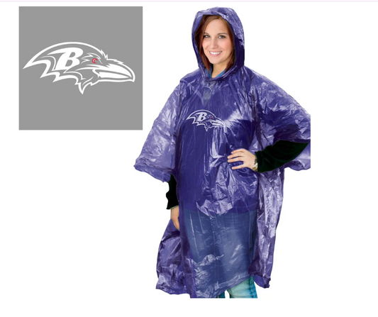 Baltimore Ravens Wincraft Rain Poncho-Purple