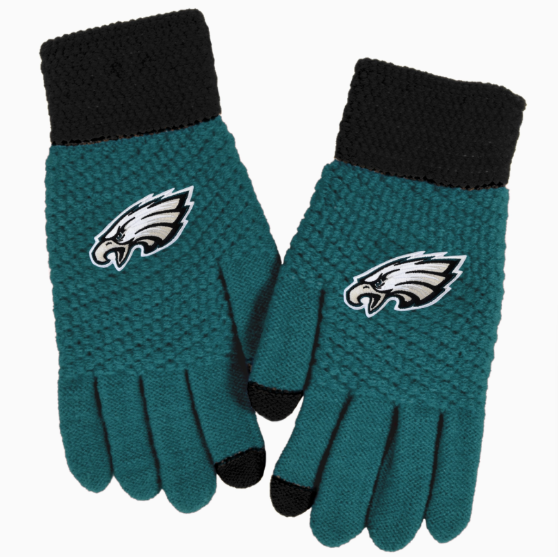 Philadelphia Eagles Little Earth Waffle Knit Texting Gloves