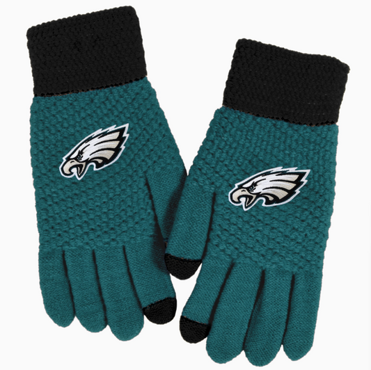 Philadelphia Eagles Little Earth Waffle Knit Texting Gloves