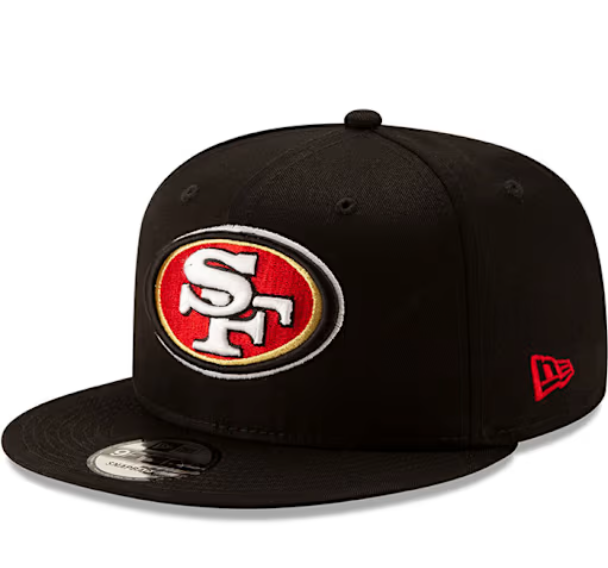 San Francisco 49ers  New Era Team Black 9Fifty Snapback Hat