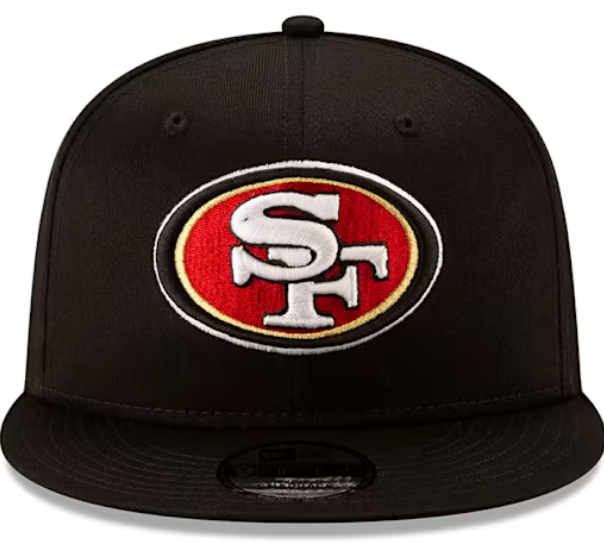 San Francisco 49ers  New Era Team Black 9Fifty Snapback Hat