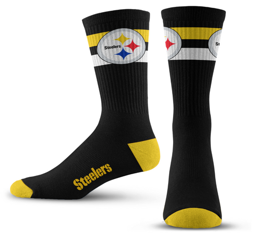 Pittsburgh Steelers  For Bare Feet TMC Stripe Socks