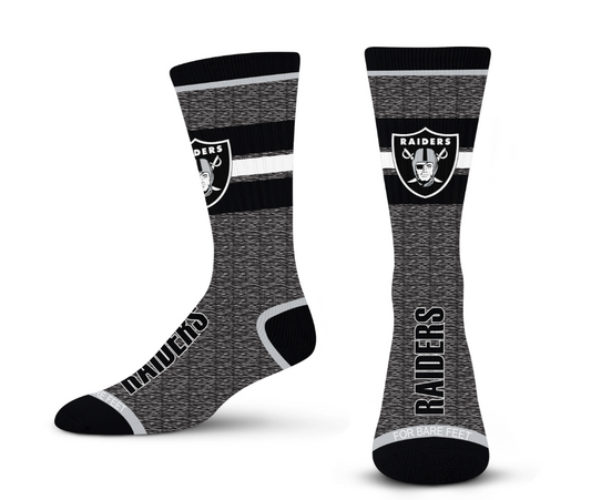 Las Vegas Raiders For Bare Feet Men's Spotlight Marbled Sock