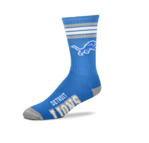 Detroit Lions For Bare Feet Deuce Sock