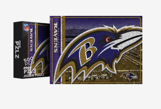 Baltimore Ravens FOCO Big Logo 500 Piece Jigsaw Puzzle