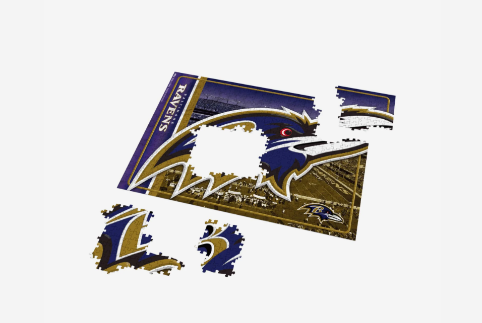 Baltimore Ravens FOCO Big Logo 500 Piece Jigsaw Puzzle