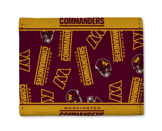 Washington Commanders Rico Tri-Fold Canvas Trifold Wallet