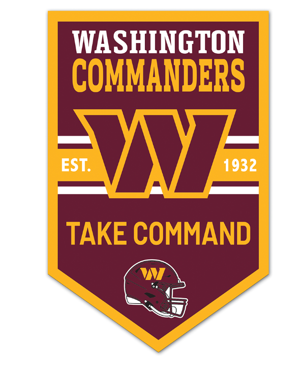 Washington Commanders Wincraft Wood Banner Sign 11X17