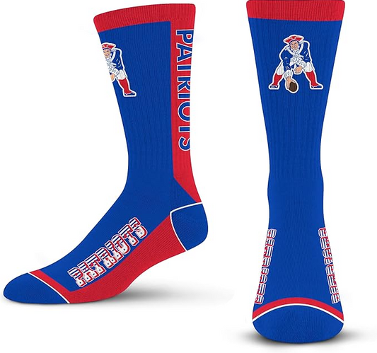 New England Patriots For Bare Feet Men's MVP Classic Sock