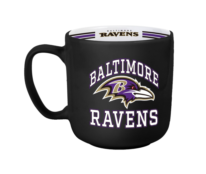 Baltimore Ravens Logo Bands 15oz. Stripe Mug