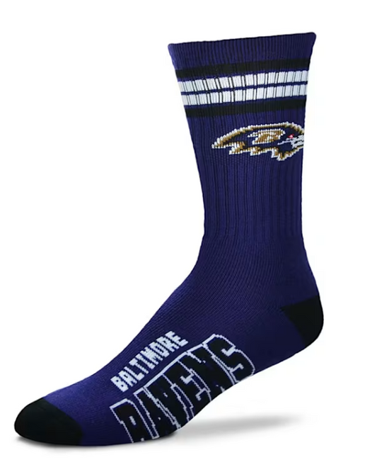 Baltimore Ravens For Bare Feet Deuce Sock