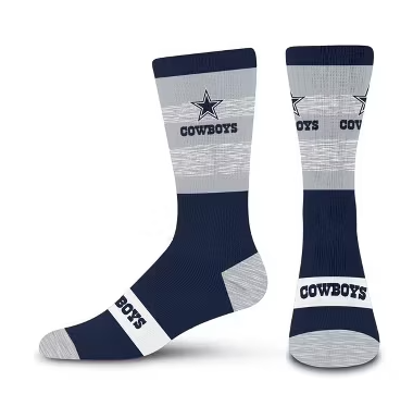 Dallas Cowboys For Bare Feet Men's Mixer Mid-Calf Sock