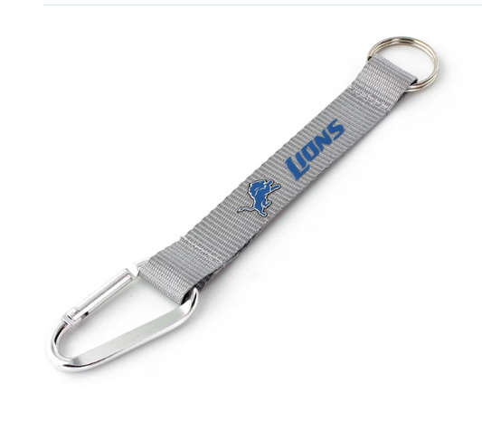 Detriot Lions Carabiner Key Strap