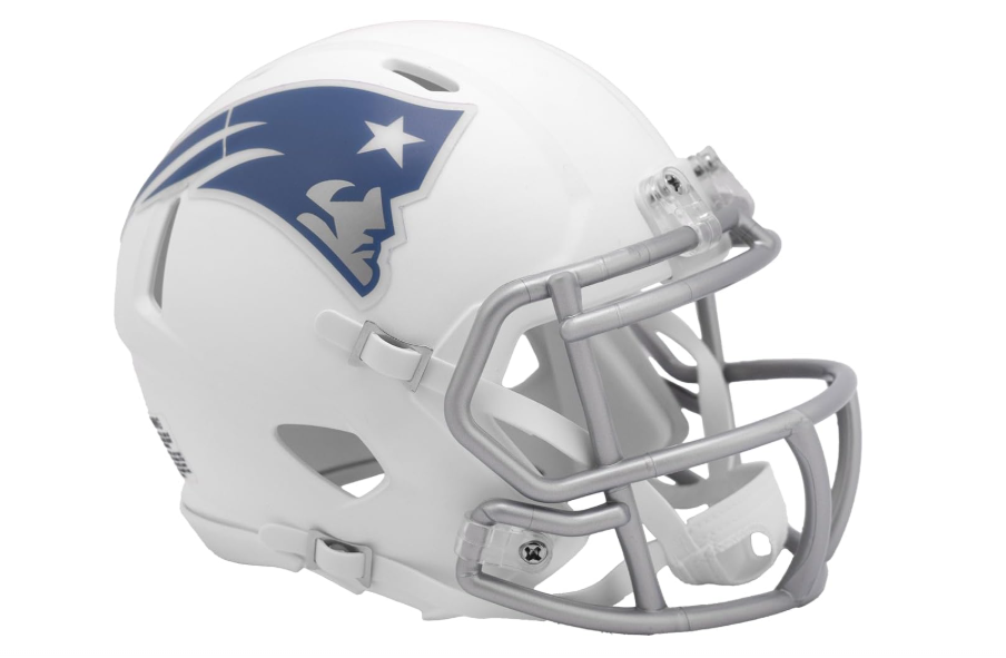 New England Patriots Riddell Mini Speed Football Helmet 2025 Rivalries