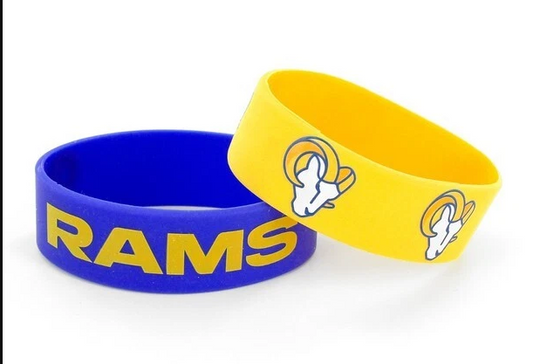 Los Angeles Rams Team Fan Bands Set of Two