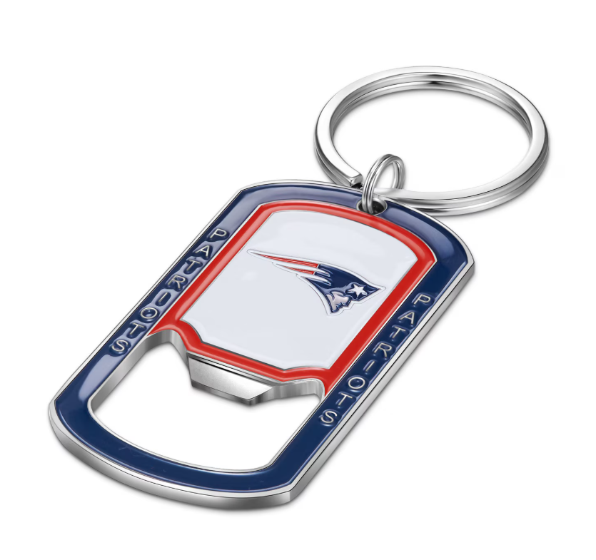 New England Patriots Siskyou Full Color Key Ring Bottle Opener