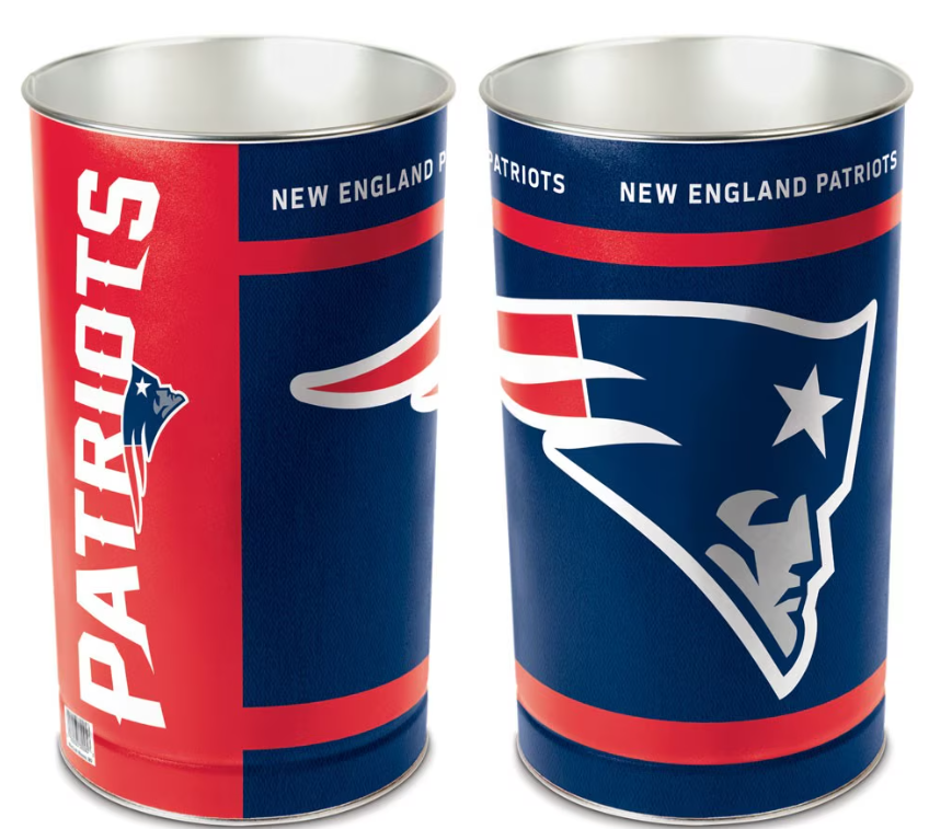 New England Patriots Wincraft "15 Trash Can