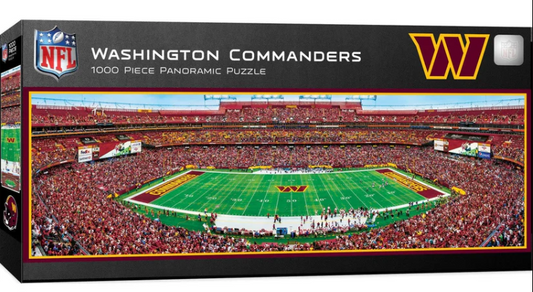 Washington Commanders Masterpieces 1000 Piece Center View Panoramic Jigsaw Puzzle