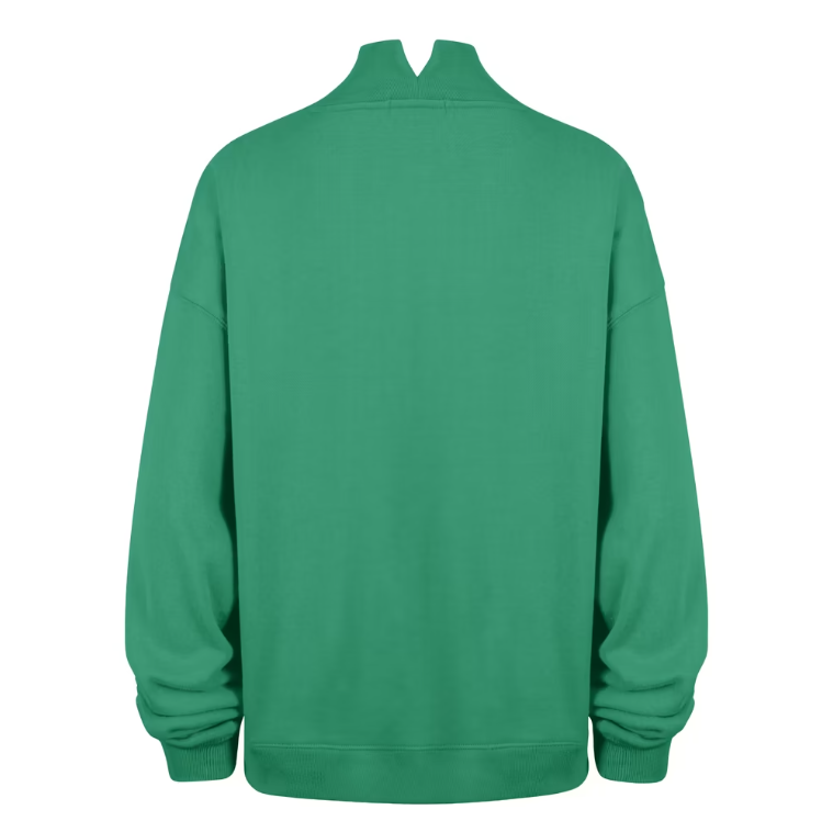 Philadelphia Eagles'47 Women's Vantage Mock Neck Pullover Sweatshirt- Green