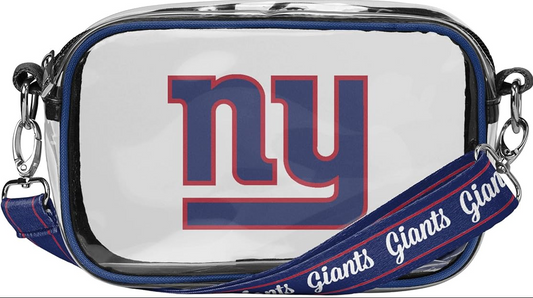 New York Giants FOCO Team Stripe Clear Crossbody Bag