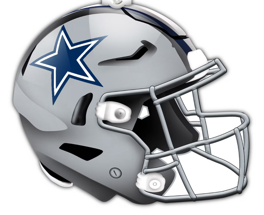 Dallas Cowboys Fan Fave Wooden Helmet Ornament
