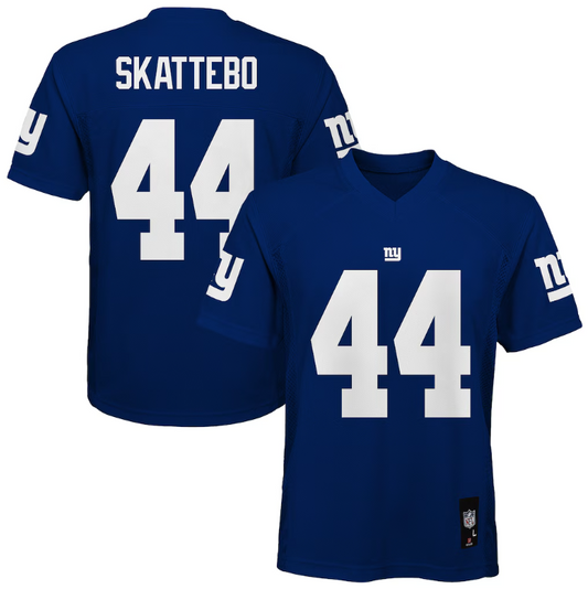 New York Giants Outerstuff #44 Cam Skattebo Youth Mid Tier Blue Jersey