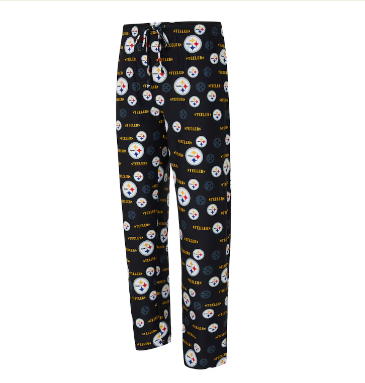 Pittsburgh Steelers Concept Sports Men's Mosica All Over Print Sleep Pants