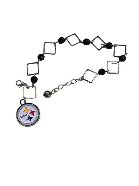 Pittsburgh Steelers Team Box Link Bracelet