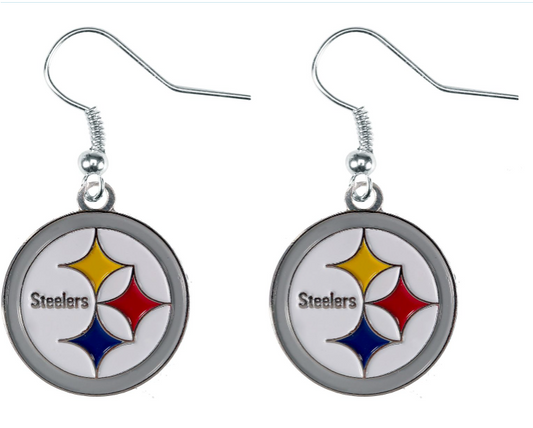 Steelers Team J-hook Team Logo Earring