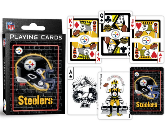 Pittsburgh Steelers MasterPieces Neon Playing Cards 54-Card Deck