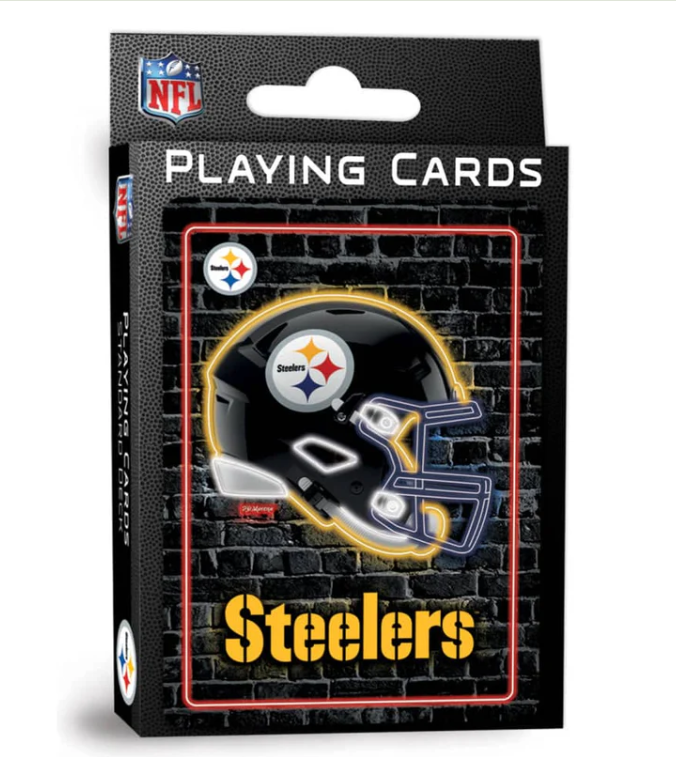 Pittsburgh Steelers MasterPieces Neon Playing Cards 54-Card Deck