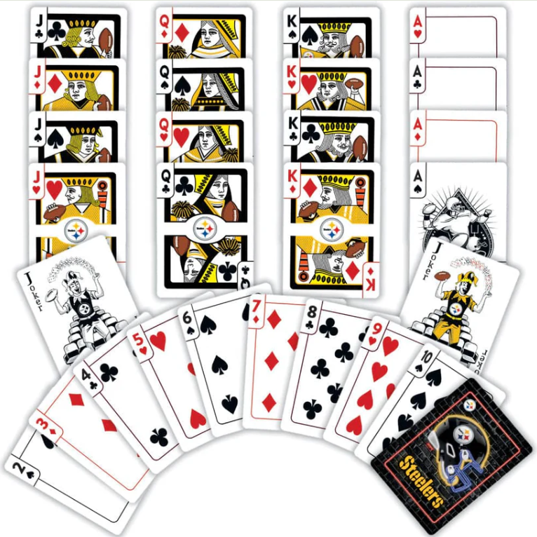 Pittsburgh Steelers MasterPieces Neon Playing Cards 54-Card Deck
