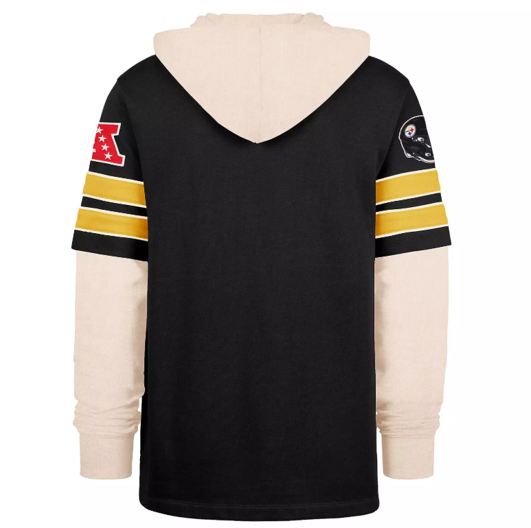 Pittsburgh Steelers '47 Split Zone Cornerback Duo Hoodie - Black