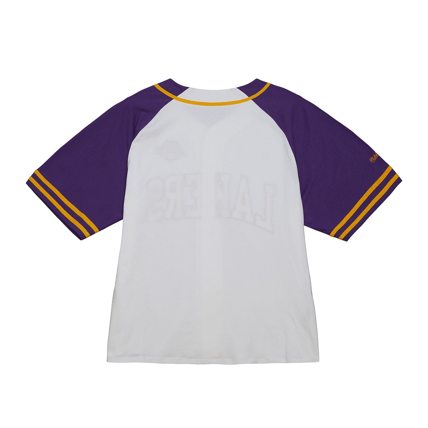 Los Angeles Lakers Mitchel & Ness Practice Day Button Men's Jersey - White