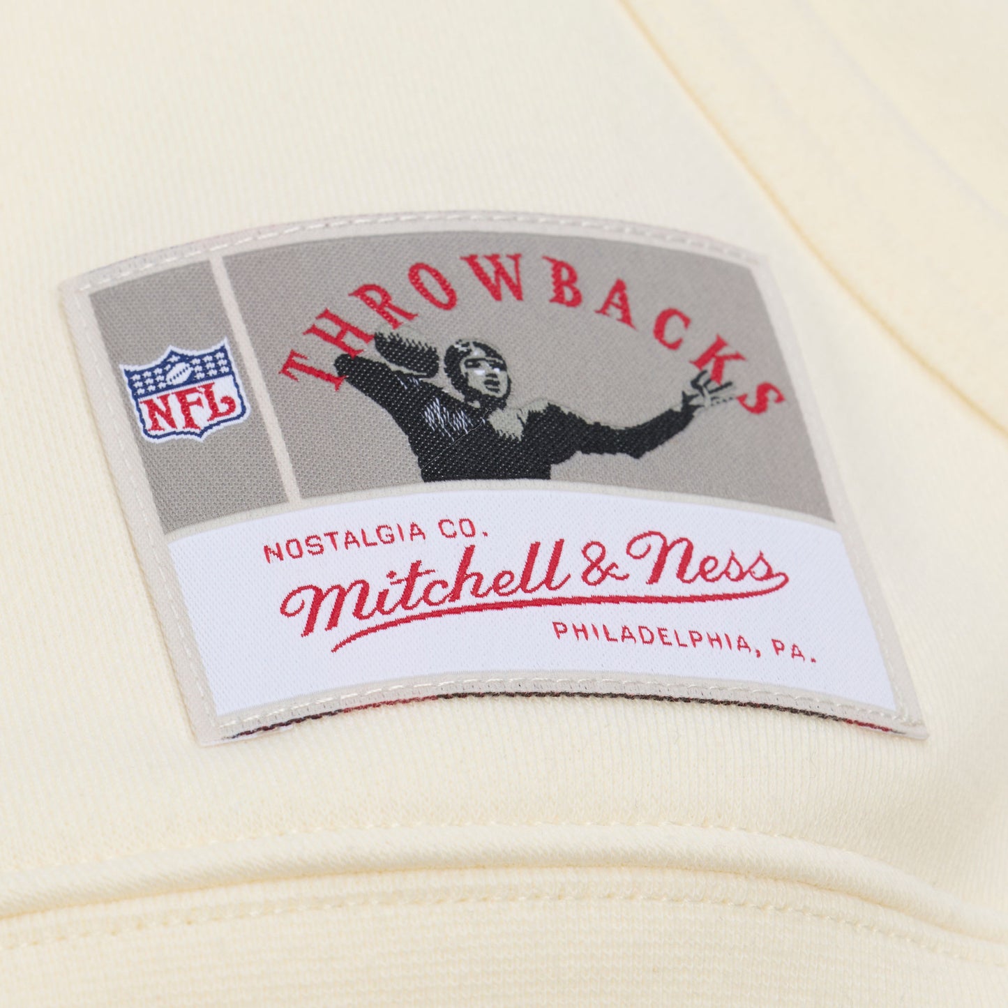 Baltimore Ravens Mitchell & Ness Head Coach Pullover Hoodie-Cream