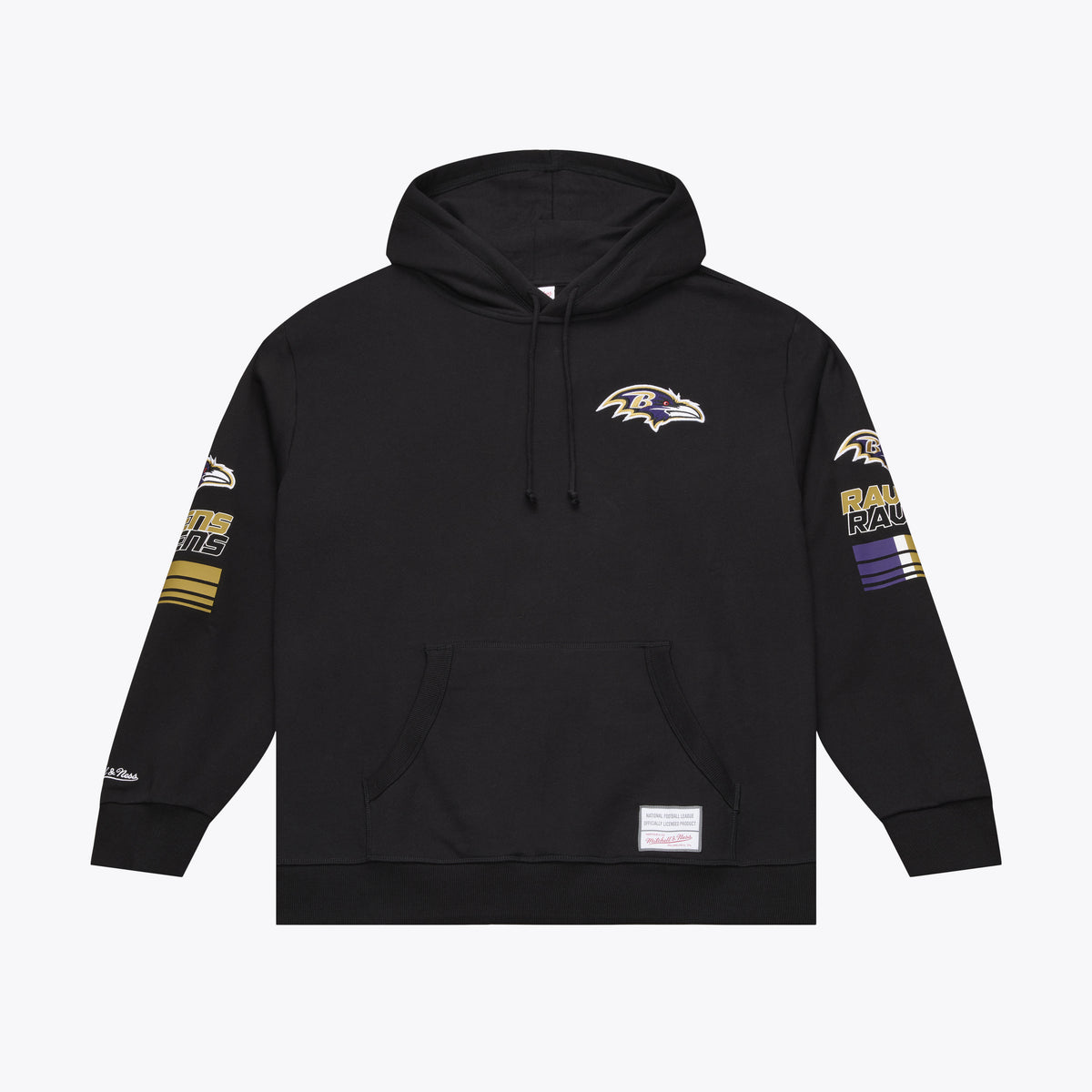 Baltimore Ravens Mitchell & Ness Triple Check Fleece Hoodie