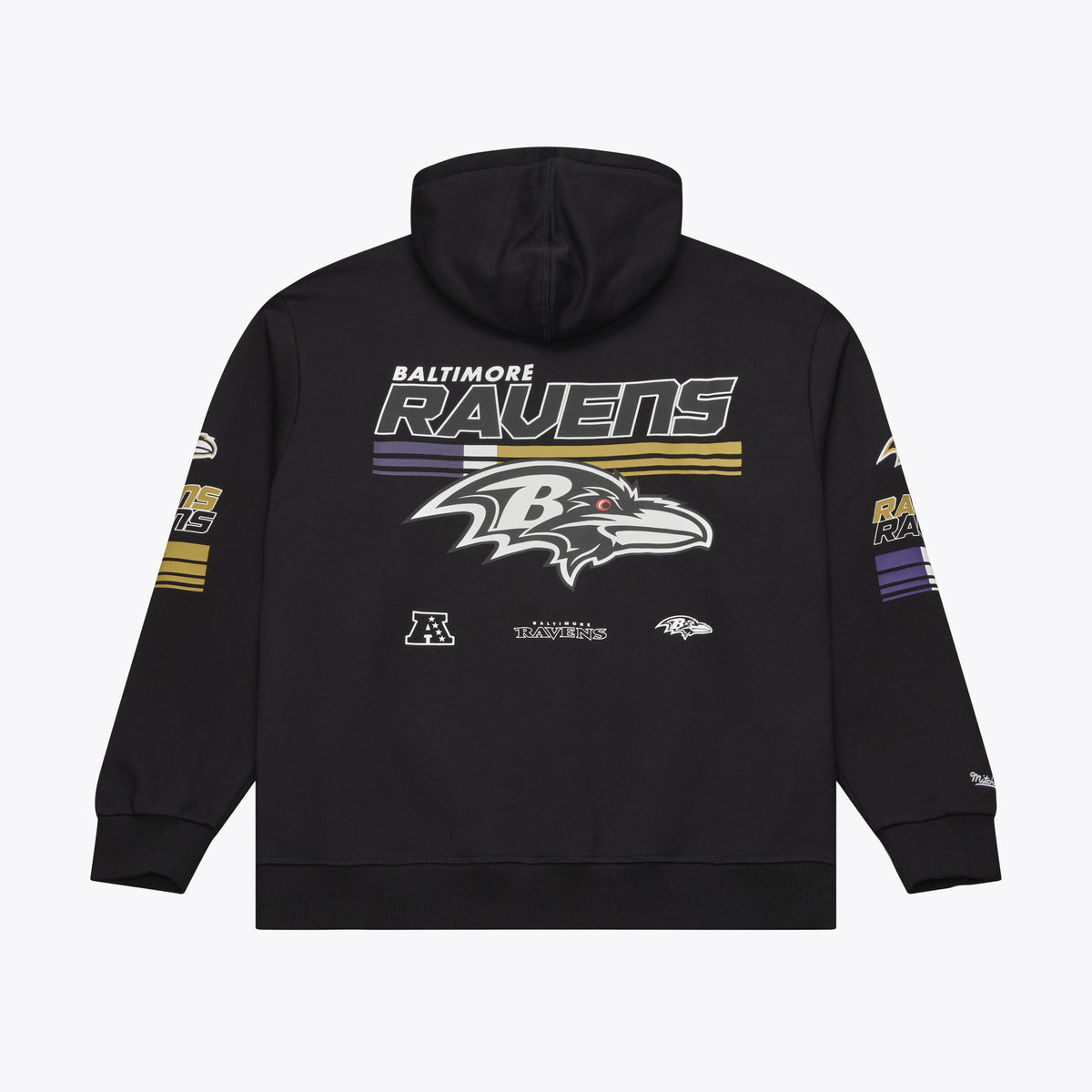 Baltimore Ravens Mitchell & Ness Triple Check Fleece Hoodie