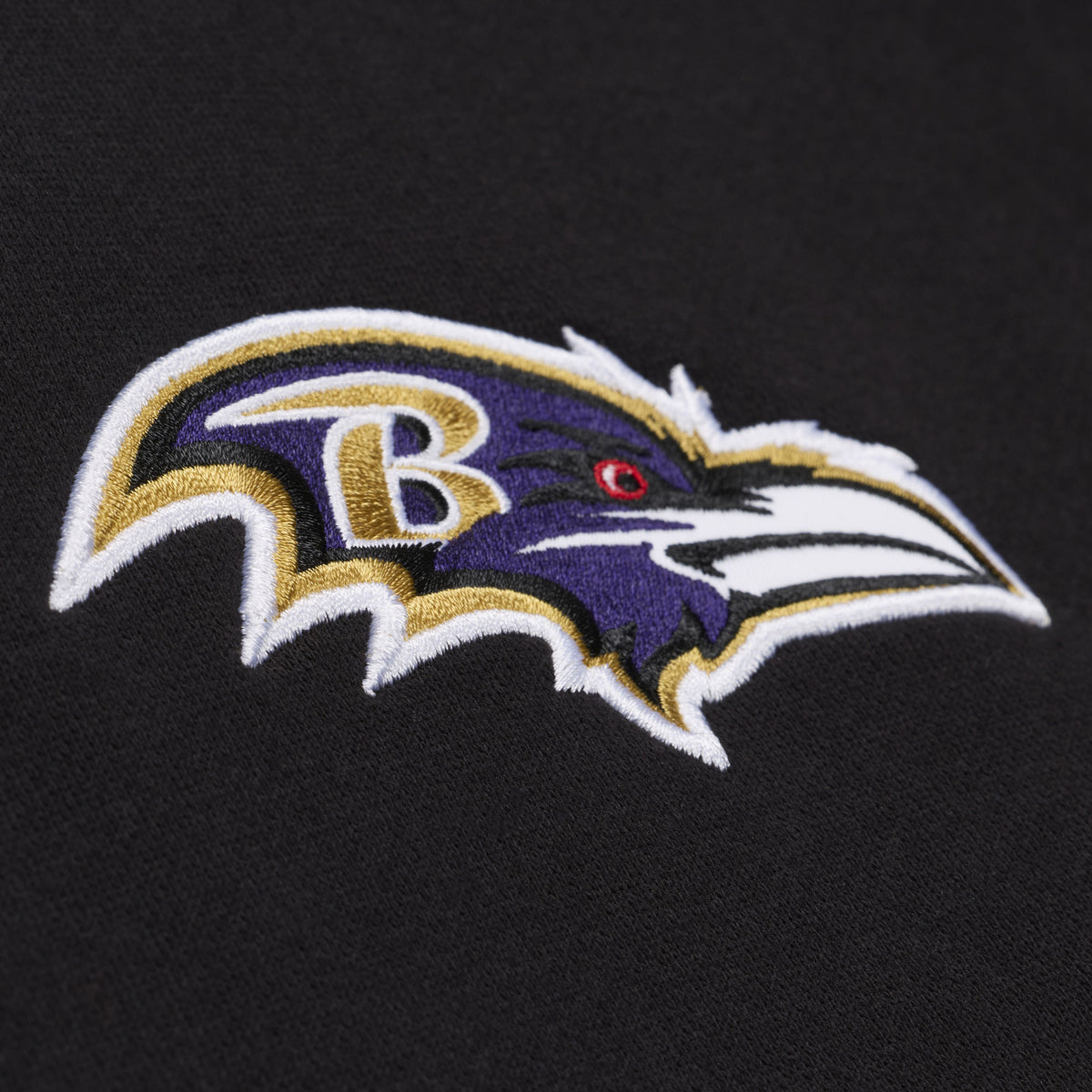 Baltimore Ravens Mitchell & Ness Triple Check Fleece Hoodie
