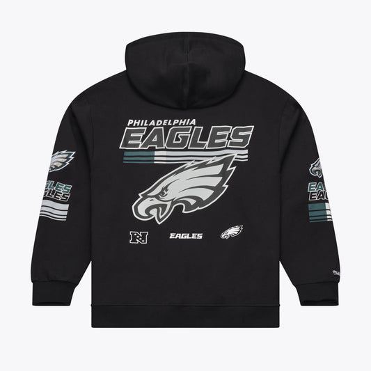 Philadelphia Eagles Mitchell & Ness Triple Check Fleece Hoodie