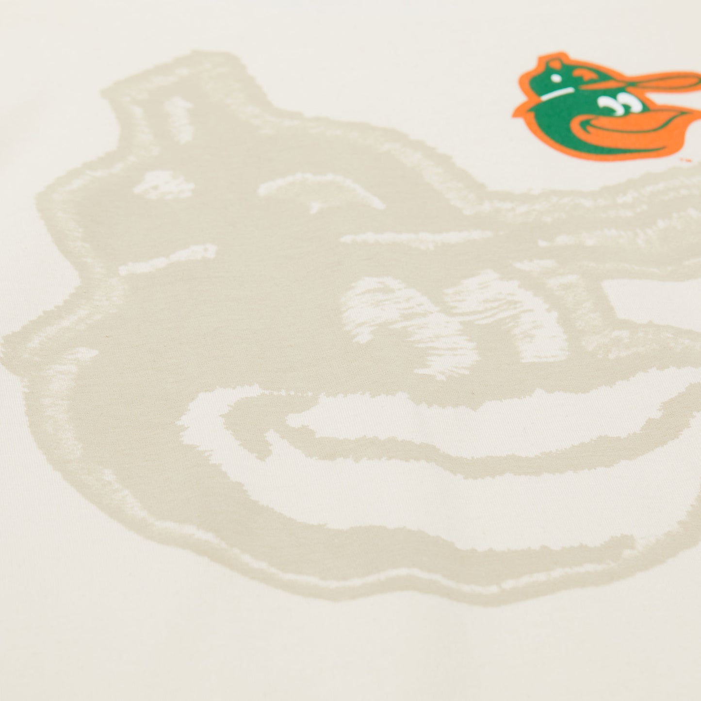 Baltimore Orioles Mitchell & Ness Big Face Tradition T-Shirt - Cream
