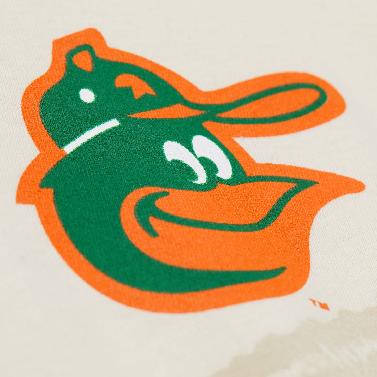 Baltimore Orioles Mitchell & Ness Big Face Tradition T-Shirt - Cream